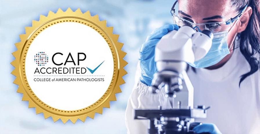 CAP accreditation Inner page
