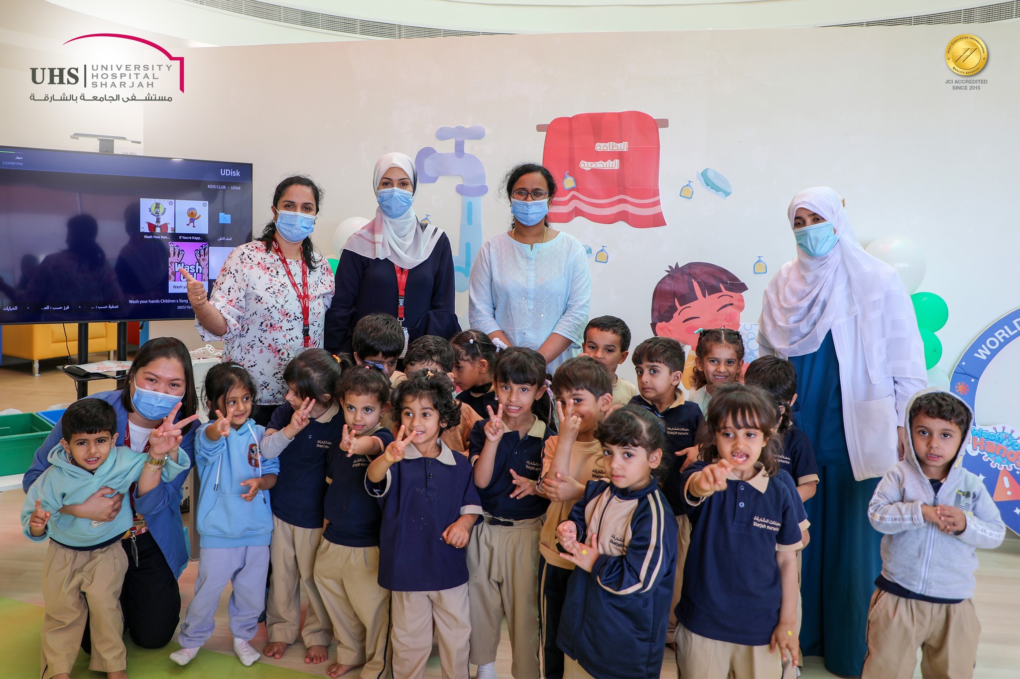 Hand-Washing Event at Mleiha Nursery