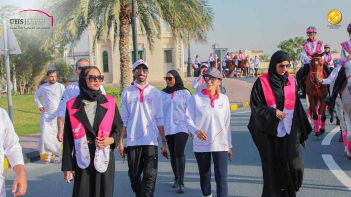 Pink Caravan at University Hospital Sharjah