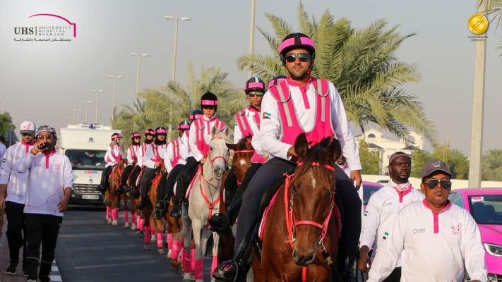 Pink Caravan at University Hospital Sharjah