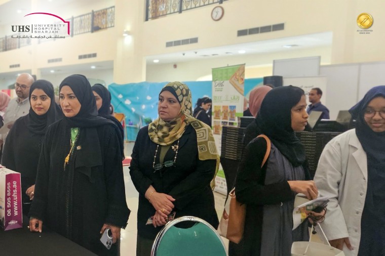 The Health Awareness Exhibition " Stay Healthy 5 " at the University of Sharjah