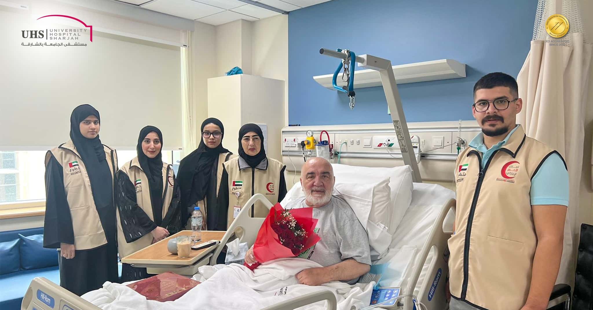  مبادرة إسعاد المرضى من هيئة الهلال الأحمر الإماراتي