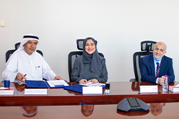 Contract Signage between University Hospital Sharjah and Sharjah Center for Learning Difficulties