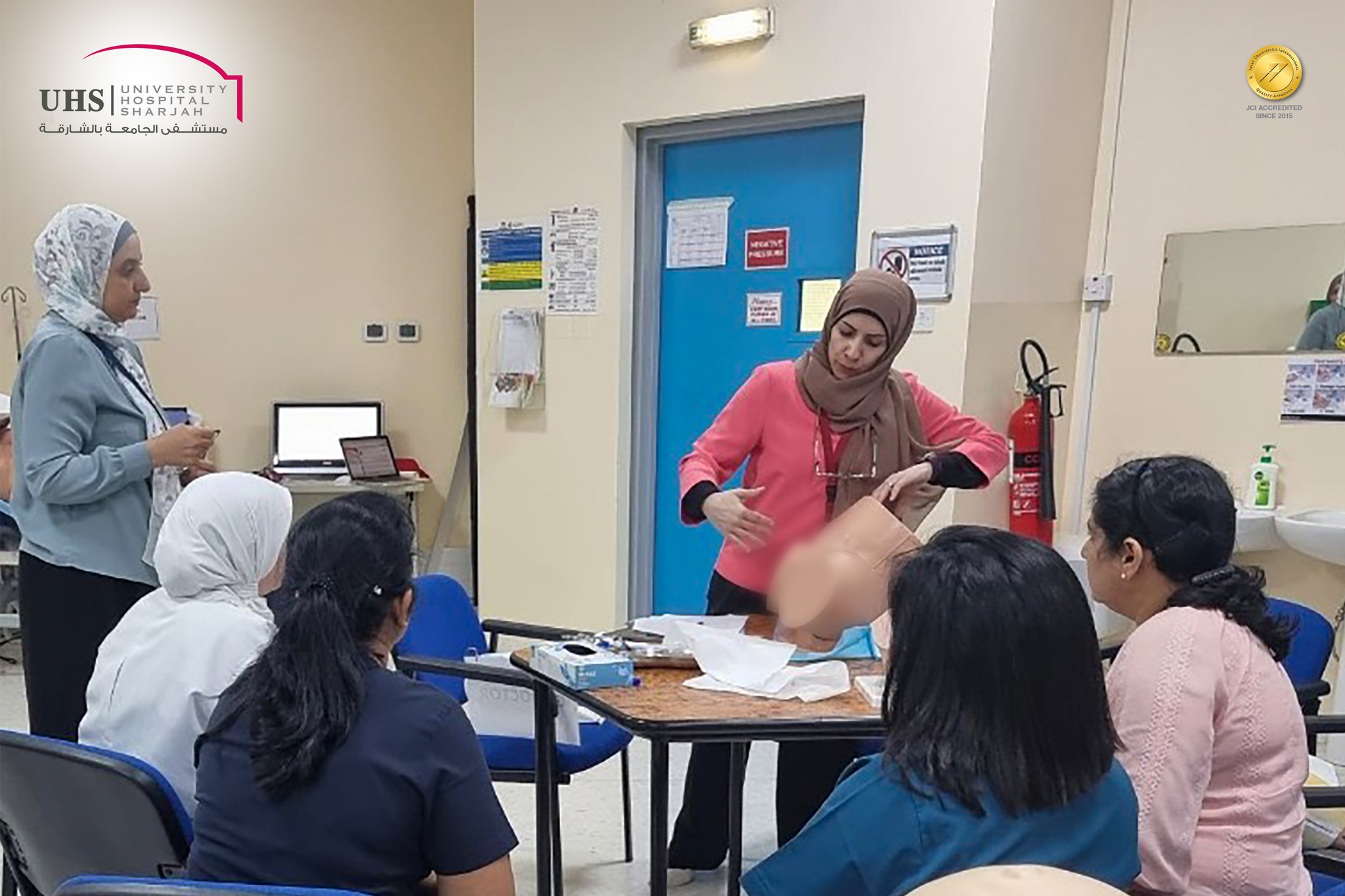 University of Sharjah Training on Handling Shoulder Dystocia Drills