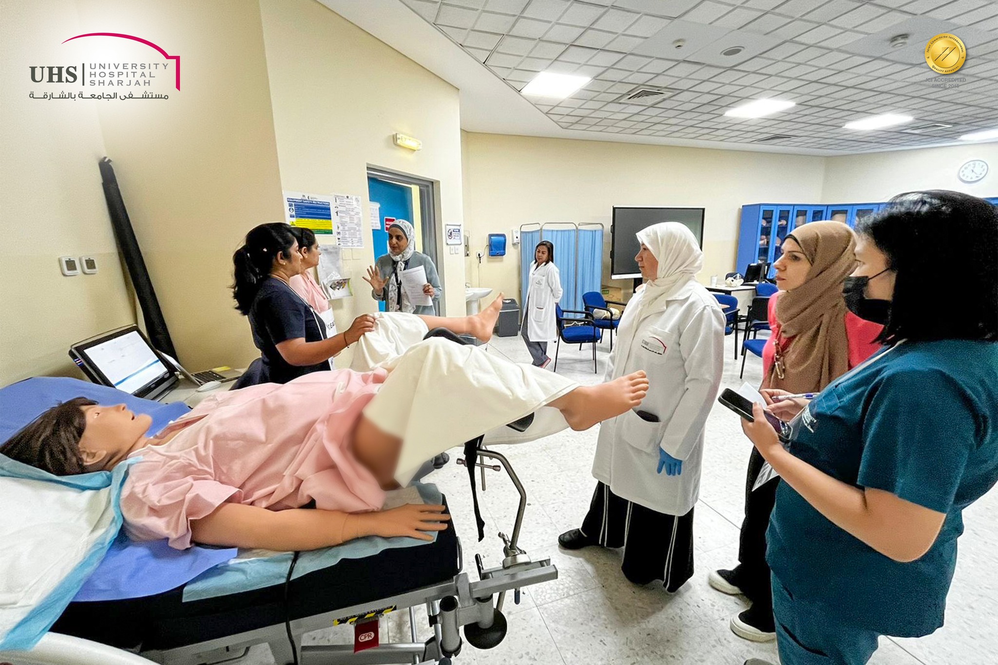 University of Sharjah Training on Handling Shoulder Dystocia Drills